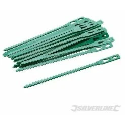 Attaches Réglables Pour Plantes, Multi-purpose Spines De Poisson Vert Jardin Liant Ceinture De Jardin De Qualité Câble De Jardin Peut être Utilisé à Plusieurs Reprises，100 Pcs, 130 Mm