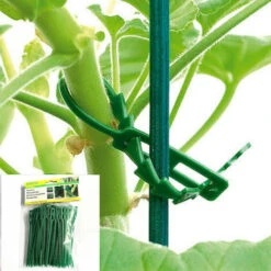 Attaches Réglables Pour Plantes, Multi-purpose Spines De Poisson Vert Jardin Liant Ceinture De Jardin De Qualité Câble De Jardin Peut être Utilisé à Plusieurs Reprises，100 Pcs, 130 Mm -Terre Tendre Soldes Boutique 100155296 3