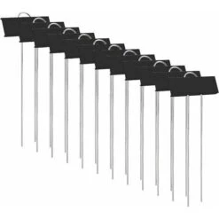 Marqueurs Etiquettes Plante De Pépinière, 12 Pcs Etiquette Jardin Métal Durable Antirouille Étiquettes Potager Marqueur Pour Fleur Légumes Graine Jardin Pépinière (Noir)