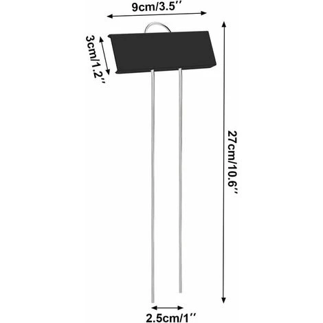 Marqueurs Etiquettes Plante De Pépinière, 12 Pcs Etiquette Jardin Métal Durable Antirouille Étiquettes Potager Marqueur Pour Fleur Légumes Graine Jardin Pépinière (Noir) 2 Marqueurs Etiquettes Plante De Pépinière, 12 Pcs Etiquette Jardin Métal Durable Antirouille Étiquettes Potager Marqueur Pour Fleur Légumes Graine Jardin Pépinière (Noir) – Image 2