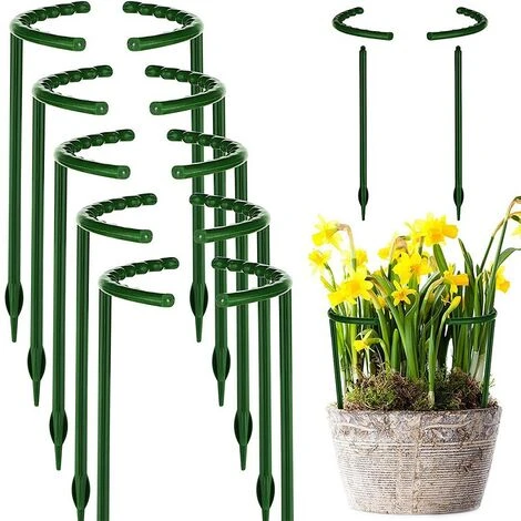 Ensemble De 12 Supports En Plastique Pour Plantes Arquées, Pieux De Support Pour Plantes, Plantes Semi - Circulaires, Supports Pour Plantes De Jardin, Supports Pour Plantes Florales, Roses 1 Ensemble De 12 Supports En Plastique Pour Plantes Arquées, Pieux De Support Pour Plantes, Plantes Semi - Circulaires, Supports Pour Plantes De Jardin, Supports Pour Plantes Florales, Roses