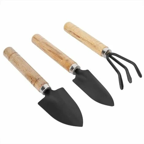 Mini Râteau De Jardinage Et 2 Pelles, Petits Outils Pratiques De Fleur De Plante De Griffe De Pelle Avec Poignée En Bois Pour Le Jardinage En Pot (Ensemble De 3 Pièces) 5 Mini Râteau De Jardinage Et 2 Pelles, Petits Outils Pratiques De Fleur De Plante De Griffe De Pelle Avec Poignée En Bois Pour Le Jardinage En Pot (Ensemble De 3 Pièces) – Image 5
