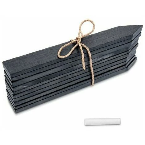 Etiquette Plante Ardoise - Marque-Plante 20 X 3 Cm - Lot De 10 Etiquettes Jardin Ou Balcon Pour Plantes Légumes Fleurs - Ecriteau Avec Craie 1 Etiquette Plante Ardoise - Marque-Plante 20 X 3 Cm - Lot De 10 Etiquettes Jardin Ou Balcon Pour Plantes Légumes Fleurs - Ecriteau Avec Craie
