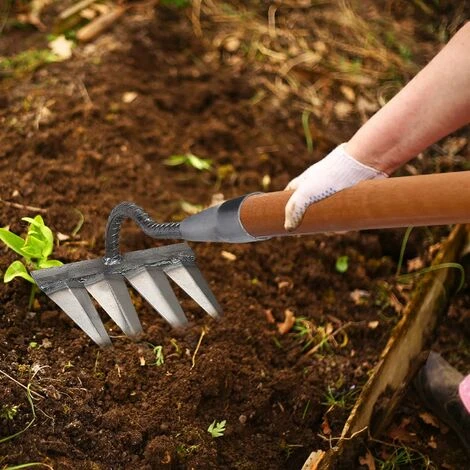 Râteau Scarificateur,Râteau À Main Pour Le Jardinage,Portable Désherbage,Jardinage,Outil De Désherbage De Râteau De Désherbage,Râteau En Acier Au Carbone Pour Scarifier,cultiver Et Raciner Robuste Hou 2 Râteau Scarificateur,Râteau À Main Pour Le Jardinage,Portable Désherbage,Jardinage,Outil De Désherbage De Râteau De Désherbage,Râteau En Acier Au Carbone Pour Scarifier,cultiver Et Raciner Robuste Hou – Image 2