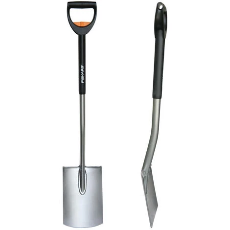 Fiskars Bêche Télescopique à Bord Rond Pour Sol Meuble Et Peu Caillouteux, Longueur: 105-125 Cm, Acier Au Bore Haute Qualité, Noir/Argenté, SmartFit, 1000620 2 Fiskars Bêche Télescopique à Bord Rond Pour Sol Meuble Et Peu Caillouteux, Longueur: 105-125 Cm, Acier Au Bore Haute Qualité, Noir/Argenté, SmartFit, 1000620 – Image 2