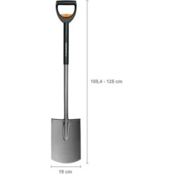 Fiskars Bêche Télescopique à Bord Rond Pour Sol Meuble Et Peu Caillouteux, Longueur: 105-125 Cm, Acier Au Bore Haute Qualité, Noir/Argenté, SmartFit, 1000620 7 Fiskars Bêche Télescopique à Bord Rond Pour Sol Meuble Et Peu Caillouteux, Longueur: 105-125 Cm, Acier Au Bore Haute Qualité, Noir/Argenté, SmartFit, 1000620 -Terre Tendre Soldes Boutique 10641599 3