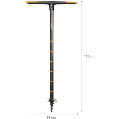 Fiskars Tarière Manuelle, Trous Jusqu'à 10 Cm De Diamètre, Noir/Orange, QuikDrill, Taille: S, 1000636 3 Fiskars Tarière Manuelle, Trous Jusqu'à 10 Cm De Diamètre, Noir/Orange, QuikDrill, Taille: S, 1000636 – Image 3