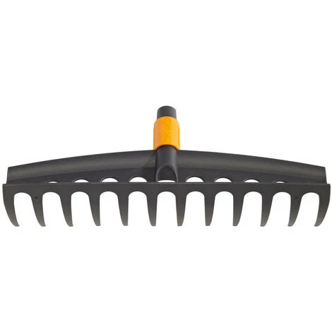 Fiskars Râteau Universel à 12 Dents, Tête D'outil QuikFit, Largeur: 41 Cm, Plastique Renforcé De Fibre De Verre, Noir/Orange, QuikFit, 1000643 1 Fiskars Râteau Universel à 12 Dents, Tête D'outil QuikFit, Largeur: 41 Cm, Plastique Renforcé De Fibre De Verre, Noir/Orange, QuikFit, 1000643