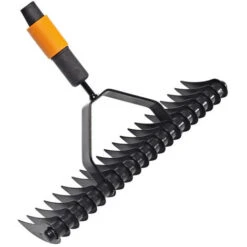 Fiskars Scarificateur Manuel, Tête D'outil QuikFit, Largeur: 37 Cm, Noir/Orange, QuikFit, 1000655