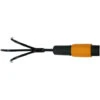 Fiskars Griffe à 3 Dents Galbées, Tête D'outil QuikFit, Largeur: 5,5 Cm, Acier Au Bore, Noir/Orange, QuikFit, 1000683