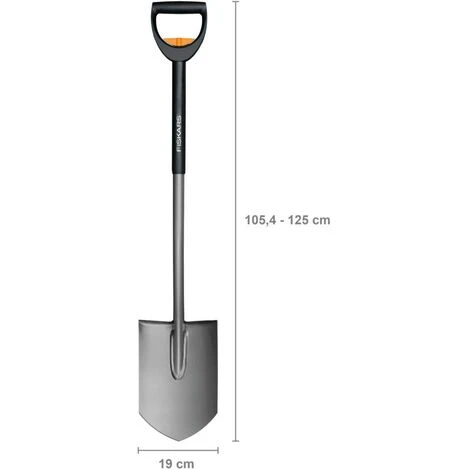 Fiskars Bêche Télescopique à Bord Pointu Pour Sol Dur Et Caillouteux, Longueur: 105-125 Cm, Acier Au Bore Haute Qualité, Noir/Argenté, SmartFit, 1001567 2 Fiskars Bêche Télescopique à Bord Pointu Pour Sol Dur Et Caillouteux, Longueur: 105-125 Cm, Acier Au Bore Haute Qualité, Noir/Argenté, SmartFit, 1001567 – Image 2