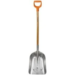 Fiskars Pelle à Neige Et à Grain, Largeur: 31 Cm, Tête En Aluminium/Manche En Bouleau Avec Poignée En Plastique, 1001637