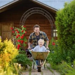 Relaxdays Arche à Rosiers H X L X P: 226 X 144 X 36,5 Cm Décoration Feuillage Support De Plantes Grimpantes Jardin Fer Revêtu De Poudrage, Noir 7 Relaxdays Arche à Rosiers H X L X P: 226 X 144 X 36,5 Cm Décoration Feuillage Support De Plantes Grimpantes Jardin Fer Revêtu De Poudrage, Noir -Terre Tendre Soldes Boutique 11124136 3