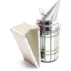 Enfumoir Ruche Abeille Bee Smoker Pulvérisateur Acier Galvanisé Cuir De Bœuf Équipement Apiculture