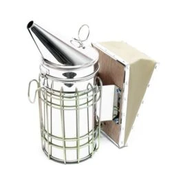 Enfumoir Ruche Abeille Bee Smoker Pulvérisateur Acier Galvanisé Cuir De Bœuf Équipement Apiculture -Terre Tendre Soldes Boutique 11647940 4