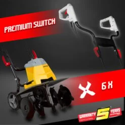 Motobineuse électrique 1500W - 6 Fraises - Gardeo 7 Motobineuse électrique 1500W - 6 Fraises - Gardeo -Terre Tendre Soldes Boutique 11667555 4