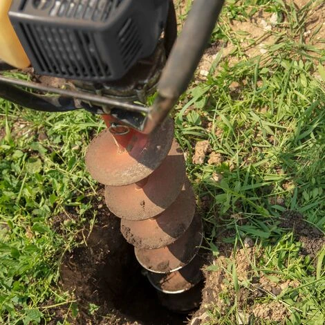 Tarière Thermique Essence Set Avec Foret De 250 Mm, 1,4 KW 1,9 CV Machine à Percer Jardinage 5 Tarière Thermique Essence Set Avec Foret De 250 Mm, 1,4 KW 1,9 CV Machine à Percer Jardinage – Image 5