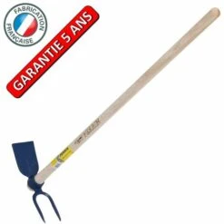 Outils Perrin Serfouette Forgée Panne Et Fourche De 26 Cm Manche 1,30 M, Pour Le Jardin Et Le Potager