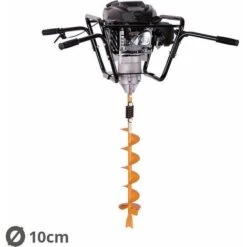Tarière Motorisée 4 Temps 150 Cm3 - Vrilles 10 Et 25cm Villager VPH 170 -Terre Tendre Soldes Boutique 15233852 3