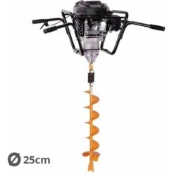 Tarière Thermique 4 Temps 150 Cm3 Mèches 15 Et 25cm Villager VPH 170 -Terre Tendre Soldes Boutique 15233854 4