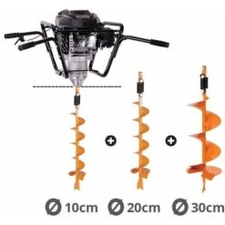 Tarière Motorisée 4 Temps 150 Cm3 Mèches 10-20-30cm Villager VPH 170