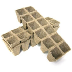 36 Pots Carrés En Tourbe 3.5x3.5x5cm - VG Garden