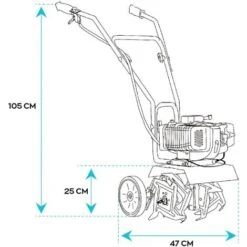 Motobineuse Motoculteur 2 Temps Compact 52Cc Et 1,2Hp Largeur De Travail 30cm 9 Motobineuse Motoculteur 2 Temps Compact 52Cc Et 1,2Hp Largeur De Travail 30cm -Terre Tendre Soldes Boutique 17605727 5