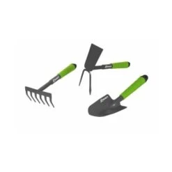 Lot 3 Outils Fleurs Primoland Serfouette, Rateau, Transplantoir