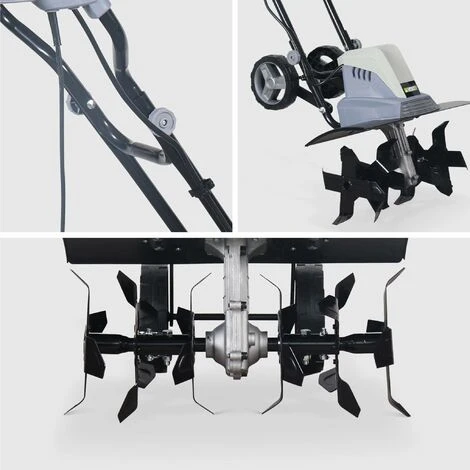 Motobineuse électrique VOLTR 1500W. Puissante Avec 4 Ou 6 Fraises Et Largeur De Travail Réglable Jusqu’à 45cm 4 Motobineuse électrique VOLTR 1500W. Puissante Avec 4 Ou 6 Fraises Et Largeur De Travail Réglable Jusqu’à 45cm – Image 4