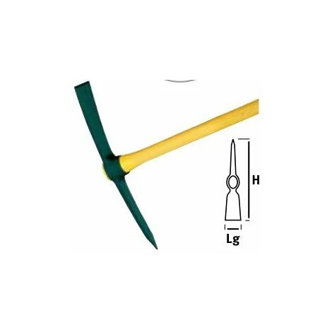 Leborgne Pioche De Terrassier Douille Ovale 2 Kg - Manche Novamax 1 Leborgne Pioche De Terrassier Douille Ovale 2 Kg - Manche Novamax