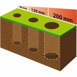 Fartools - Tarière électrique 1200 W 560 Mm - TE 1200 -Terre Tendre Soldes Boutique 18778231 3