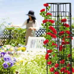 Relaxdays Treillis De Jardin, Métal, Lot De 3, à Planter, Tuteur Pour Plantes Grimpantes, 122 X 30,5 Cm, Jardin, Noir 7 Relaxdays Treillis De Jardin, Métal, Lot De 3, à Planter, Tuteur Pour Plantes Grimpantes, 122 X 30,5 Cm, Jardin, Noir -Terre Tendre Soldes Boutique 20045329 3