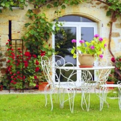 Relaxdays Treillis De Jardin, Métal, Lot De 3, à Planter, Tuteur Pour Plantes Grimpantes, 122 X 30,5 Cm, Jardin, Noir 9 Relaxdays Treillis De Jardin, Métal, Lot De 3, à Planter, Tuteur Pour Plantes Grimpantes, 122 X 30,5 Cm, Jardin, Noir -Terre Tendre Soldes Boutique 20045329 5