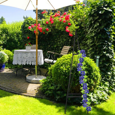 Relaxdays Tuteur Rosier Grimpant, Carré, Autonome, Vignes, Jardin, Résistant Aux Intempéries, Fer, Hauteur: 132 Cm, Noir 3 Relaxdays Tuteur Rosier Grimpant, Carré, Autonome, Vignes, Jardin, Résistant Aux Intempéries, Fer, Hauteur: 132 Cm, Noir – Image 3