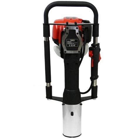 T-Mech Enfonce Pieux Pour Panneaux, Poteaux Et Piquets De Clôture, Pilon à Poteau Moteur Essence à 4 Temps De 1.0KW - 37.7CC, Accessoire De 120mm 4 T-Mech Enfonce Pieux Pour Panneaux, Poteaux Et Piquets De Clôture, Pilon à Poteau Moteur Essence à 4 Temps De 1.0KW - 37.7CC, Accessoire De 120mm – Image 4
