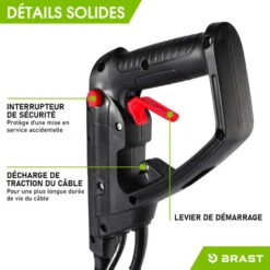 Motobineuse électrique 1500W - 24 Lames/6 Fraises - 45cm - 400 Trs/min - Roues De Transport Rabattables -accouplement Anti-blocage - Interrupteur De Sécurité - BRAST 8 Motobineuse électrique 1500W - 24 Lames/6 Fraises - 45cm - 400 Trs/min - Roues De Transport Rabattables -accouplement Anti-blocage - Interrupteur De Sécurité - BRAST -Terre Tendre Soldes Boutique 25063288 4