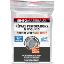 Tissu De Réparation Extra Robuste En Fibre De Verre Non Tissée 0.5m² SINTO