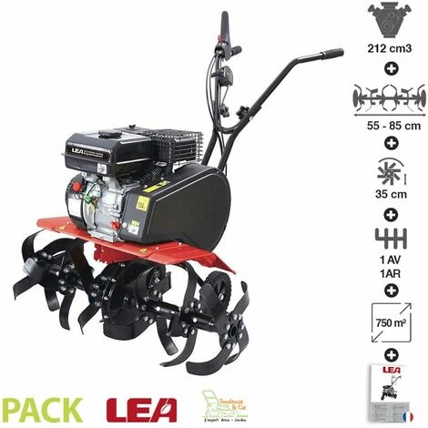 Motobeche Thermique 212cc 4100W 2 Vitesses Fraisage 55 Ou 85cm Roues De Transport LEA LE42212-85W11 1 Motobeche Thermique 212cc 4100W 2 Vitesses Fraisage 55 Ou 85cm Roues De Transport LEA LE42212-85W11