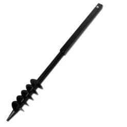 Tarière De Sol Avec Mèche De Tarière 80 Mm Acier Noir -Terre Tendre Soldes Boutique 26118235 4