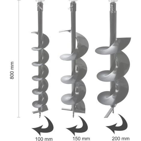 AREBOS Tarière Foreuse De Terre Tarière Thermique Bêche-tarières De Jardinage Avec Indicateur De Niveau D'Huile Et Purgeur 5 AREBOS Tarière Foreuse De Terre Tarière Thermique Bêche-tarières De Jardinage Avec Indicateur De Niveau D'Huile Et Purgeur – Image 5