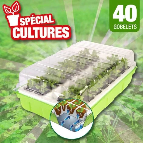 Kit De Germination 40 Godets Pour Réussir Vos Semis 1 Kit De Germination 40 Godets Pour Réussir Vos Semis