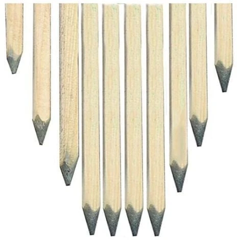 Lot 10 X Poteau En Bois, Tuteur D'arbre Avec Pointe De 200 Cm, Diamètre 3 Cm 1 Lot 10 X Poteau En Bois, Tuteur D'arbre Avec Pointe De 200 Cm, Diamètre 3 Cm