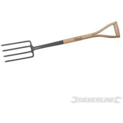 Silverline Fourche à Bêcher En Acier Au Carbone, 1000 Mm, 1000 Mm