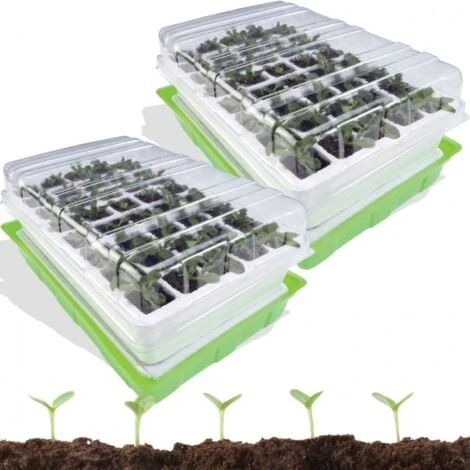 Kit De Germination 40 Godets Lot X2 Pour Semis 1 Kit De Germination 40 Godets Lot X2 Pour Semis
