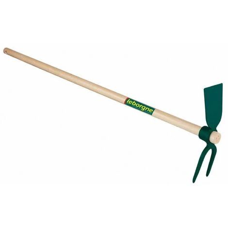 Leborgne Serfouette Forgée Duopro Panne Et Fourche - 30 Cm - Manche Bois 130cm Certifié PEFC 2 Leborgne Serfouette Forgée Duopro Panne Et Fourche - 30 Cm - Manche Bois 130cm Certifié PEFC – Image 2