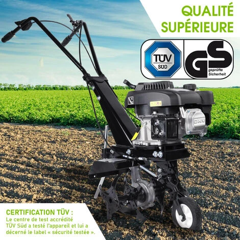 Motobineuse Thermique 176cc 36cm, 17,5-30cm Profondeur De Travail 6cv 4 Fraises Démarrage /auto-conduite Connectable 3600 Tr/min - Motoculteur De BRAST 5 Motobineuse Thermique 176cc 36cm, 17,5-30cm Profondeur De Travail 6cv 4 Fraises Démarrage /auto-conduite Connectable 3600 Tr/min - Motoculteur De BRAST – Image 5