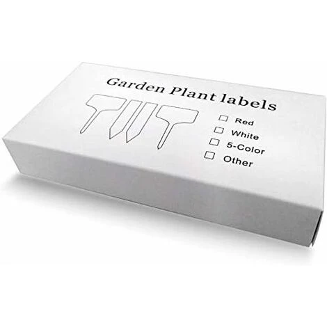 100 Pieces Blanc Marqueurs En Plastique De Plantes Type T, Balises Durables De Marqueurs De Jardin Imperméables Étiquettes De Semis 2 100 Pieces Blanc Marqueurs En Plastique De Plantes Type T, Balises Durables De Marqueurs De Jardin Imperméables Étiquettes De Semis – Image 2