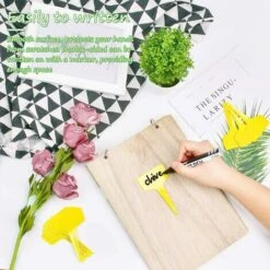 100Pcs Étiquettes De Plantes Durables, T-Type Étiquettes Plantes Étiquettes De Jardin Imperméable, Plastique Garden Etiquettes Signes Pour Fleur Légumes Graine Jardin Pépinière 6 X 10cm (Jaune) 7 100Pcs Étiquettes De Plantes Durables, T-Type Étiquettes Plantes Étiquettes De Jardin Imperméable, Plastique Garden Etiquettes Signes Pour Fleur Légumes Graine Jardin Pépinière 6 X 10cm (Jaune) -Terre Tendre Soldes Boutique 30541021 3