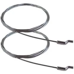 2x Cable Souple Acier Universel Tondeuse Manette Gaz Accélérateur 1900mm Tête En S Z Motoculture