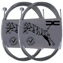 2x Cable Souple Acier 9x8mm 2mm 2.5m Universel Frein Embrayage